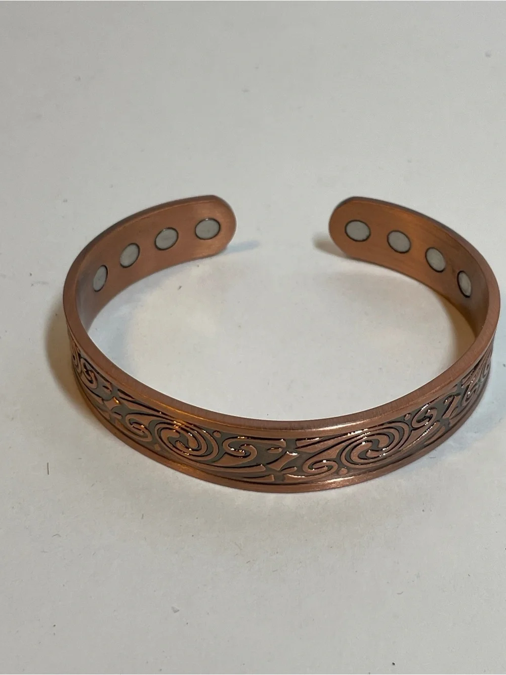 Copper Magnetic Bangle Bracelet Women Men Arthritis Pain Relief Balance Calm Joy